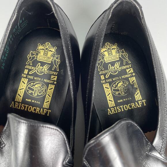 Johnston & Murphy Aristocraft Men\'s 10 3E Black Leather Tassel Loafer Worn Once main image 7